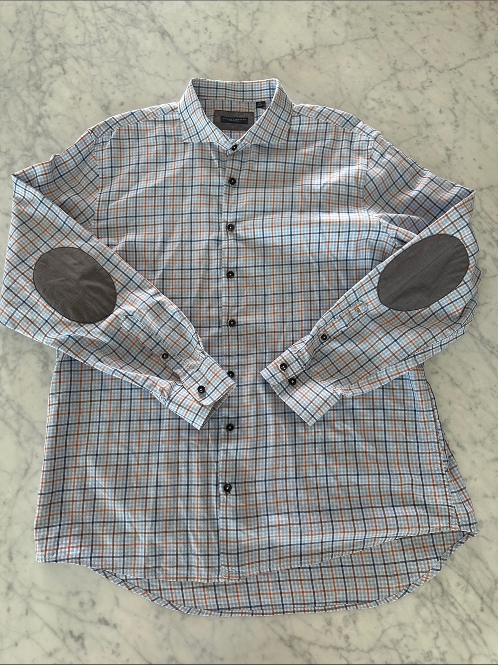 Singer + Sargent Button Down Shirt with Elbow Patches